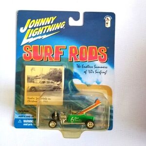 2001 Johnny Lightning "6 Foot Swells" Surf Rod 1:64 Green Diecast Car